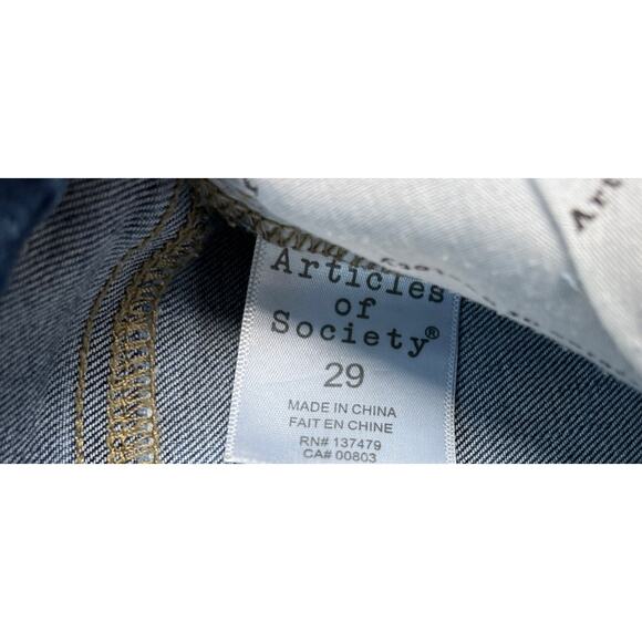 Articles of Society Women's Capitan Wash Medium Classic Skinny Leg Jeans Sz 29 - Picture 4 of 6